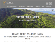 Tablet Screenshot of kuodatravel.com